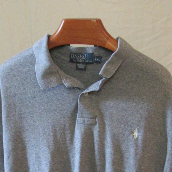 Polo Ralph Lauren Other - Ralph Lauren Mens Grey Polo Size XXL 100% Cotton EUC